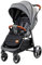 kk Kinderkraft Kinderwagen GRANDE, Kinderbuggy, Liegebuggy, Großer und Bequemer Buggy, Zusammenklappen mit Schlaffunktion, Große Bude mit Allradaufhängung, Geräumiger Sitz, Grau, 1 Stück (1er Pack)
