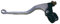 levier long + cocotte d'embrayage bihr aluminium coulé poli/noir universel