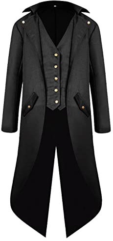 Gothden Herren Vintage Frack Jacke Gothic Viktorianischer Mantel Uniform Halloween Kost¨¹m¡