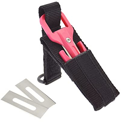 SPORTARC Outil de nettoyage Clean-UP, Coupe-fil pour plongée sous-marine avec lame spéciale de coupe, Coupe-fil sous-marin, Équipement de coupe sec, ROSE