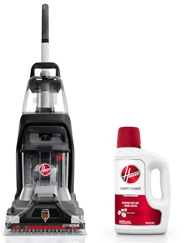 Hoover PowerScrub XL Pet Carpet Cleaner Machine, Deep Cleaning Carpet Shampooer, FH68050 + 64 oz Everyday Cleaner Solution, AH31924