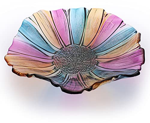 IGNPION Cuenco de cristal para frutas, cuencos de frutas creativos, cuencos de cocina, plato de frutas, plato decorativo para servir, mesa de encimera, cesta para caramelos, frutas,