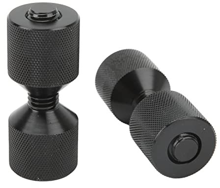 Yctze 2 Stück Zwei-Loch-Stifte-Set, Aluminium, 2-Loch-Rohrflan-Zubehör, Doppelloch-Verbindungsstift-Set, Rohrflansch-Ausrichter, Zwei-Loch-Stifte-Set, 2-Loch-Flansch