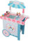 4iQ Group Eiswagen Kinder auf Rädern - Eisdiele Holz - EIS Spielzeug für Kinder ab 3 Jahren - 30,5 x 58 x 87,2 cm