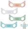 4 Pcs Mam Bottle Handless,Silicone Wide-Neck Baby Bottle Handles Set,Encourages Baby Accessories for Mam Handles for Bottles,Colourful Feeding Baby Bottle Holder