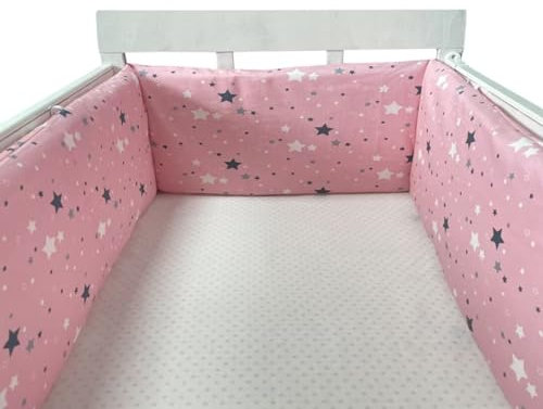 Evimstil Baby Bettumrandung Nestchen Babybett Umrandung Bettumrandung Babybett, Umrandung Babybett, Babybett Umrandungen, Nestchen Babybett Kinderbett Umrandung, Größe: ca. 30x400cm #4