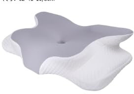 Gaethra Nackenstützkissen Memory Foam Groß, Ergonomisches Orthopädisches Kissen Höhenverstellbar, Schlafkissen Kissen Seitenschläfer für Seiten Rücken & Bauchschläfer- 63 x 42cm x 9/12cm