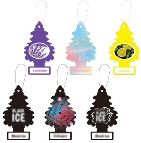 OHREN 6 pezzi Profumatore Auto Albero Aromatico Deodorante per Auto Fragranze