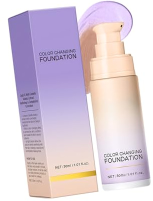 Color Changing Foundationed Liquid Base Makeup Base Concealer All Skin Tone Moisturizing Liquid Foundationed Concealer Moisturizing