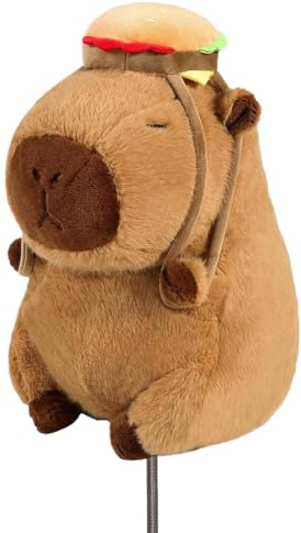 RLOMUTE Schlägerkopfhüllen Golf Headcover schlägerhauben Golf putterhaube Driver lustiges Geschenk für Frauen männer Golfer golfschläger-holzkopfhauben für Airway/hybrid(F.H) - Capybara