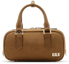 Kalk - Bolso Mini Bowling Camel Elegante y Versátil para Mujer