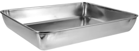 Gadpiparty Bain pour Oiseaux Acier Inoxydable Bac de Bain Profond Anti-éclaboussures pour Perruches et Pigeons Accessoire Solide et Polyvalent pour Cage