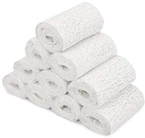 Navaris Gipsbinden 10er Set Gipsabdruck Babybauch - Gips Abdruck Babybauch Gipsabdruck Set - Abdruck Binden 10 x 300 cm - Gipsrollen Gipsbinden zum Basteln - Schnelltrocknend