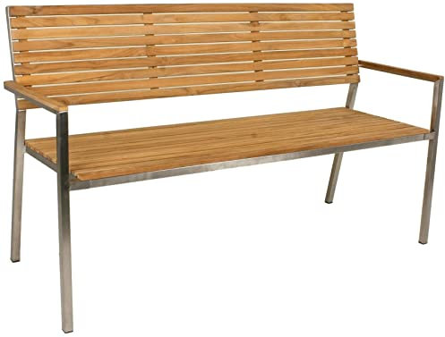 Teak Friesenbank Parkbank Gartenbank Holz Landhaus Bank Holzbank Garten Sitzbank