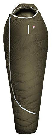 Grüezi bag Biopod DownWool Ice CompostAble Winter Schlafsack, 215x80x50 cm, 1600g, Packmaß 23x40 cm, bis 185 cm Körpergröße