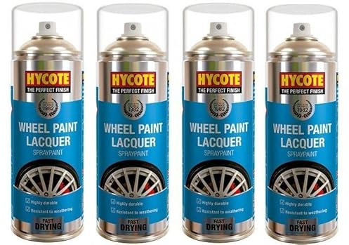 Hycote XUK405 Wheel Rim Paint Lacquer Aeroso Spray Paint 400ml X 4