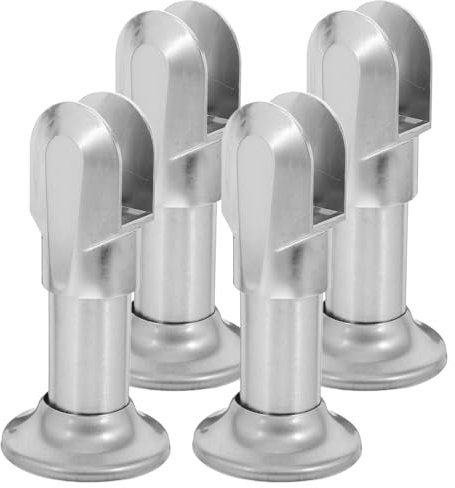 HEMOTON 4pcs Restroom Partition Brackets, Durable Fittings, Public Restroom Support Foot