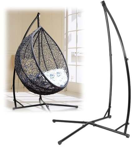 Tubiaz Estructura de Silla Colgante con Estructura Estable, Estructura de Silla Colgante de Metal de hasta 150 kg, Estructura de Hamaca, Soporte de Asiento Colgante para Soporte de Asiento Colgante,