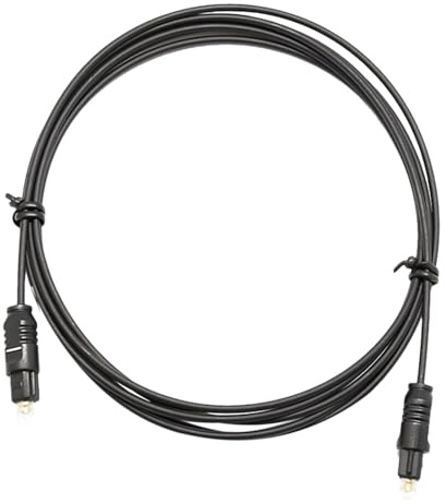 Generico Cavo audio ottico digitale, cavo audio ottico per soundbar, Cavo in fibra ottica audio digitale da 1,5 m, cavo in fibra ottica Cavo per altoparlanti audio in metallo