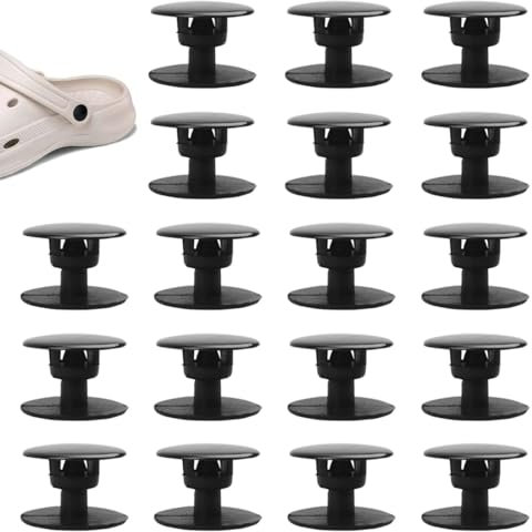 VYIBPDY 18 Paar Croc Nieten Knöpfe, Kunststoff Druckknöpfe, Verschlüsse, Schuhe, Pop Nieten, Reparatur, Dekoration (12/14/16mm)