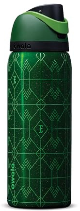 Owala Wicked FreeSip Insulated Stainless Steel Water Bottle with Straw for Sports and Travel, BPA-Free Sports Water Bottle, 32 oz, Elphaba (Green)