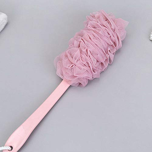 Body Beauty Handtuch Kugelwäscher Bad Duschkörper Rückenbürsten Scrub Mesh Weiches Fell mit langem Griff Reinigen Sie sich selbst Waschtülder Peeling Tool Peeling Badetuch / Handtuch ( Color : B )