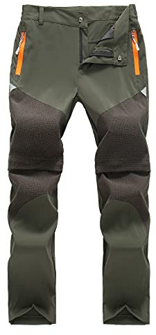 Maeau Jungen Softshellhose Sommer Wanderhose Zip Off Outdoorhose Jungen Atmungsaktiv Trekkinghose Zip Off Jungen Sommer Arbeitshose Jungen Kurz Freizeithose Cargohose Funktionshose Jungen
