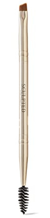 Double-Ended Angle Duo Brow and Liner Makeup Brush from Sculpted by Aimee - 2 in 1 Combining and Shaping Brush