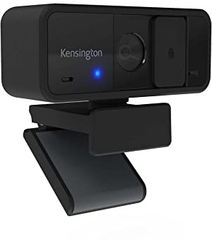 Kensington W1050 1080p Fixed Focus Wide Angle Webcam for Video Conference, Dual Stereo Mic, Software Control, Privacy Cover, Works with Microsoft Teams, Google Meet, Zoom and More (K80250WW)