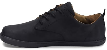 Xero Shoes Men's Glenn Leather Barefoot Dress Casual Shoes, Black, 11