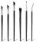 TIESOME 6 Pièces Pinceau angulaire pour eye-liner, pinceau de précision ultra fin pour ombres à paupières, pinceau angulaire pour sourcils, outils de maquillage pour ombres à paupières et sourcils