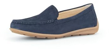 Gabor Damen Slipper, Frauen Slip On,Wechselfußbett,Moderate Mehrweite (G),Businessschuhe,Slip-ons,Mokassins,Halbschuhe,Blue,40 EU / 6.5 UK