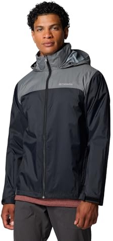 Columbia Men's Glennaker Lake II Rain Jacket, Black/City Grey, Medium
