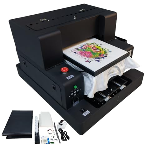 Furvveerr A3 DTG-skrivare, automatisk platt skrivare, utrustad med L805 skrivhuvud, DTF/DTG multifunktionsskrivare, 42 x 30 cm, 1440 x 1440 dpi, t-shirtskrivare, överföringsmaskin