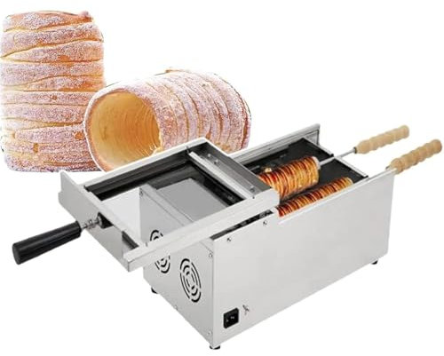 LBMED Forno Elettrico Commerciale per Torta con Camino, Griglia per Cono Gelato,Temperatura Regolabile 50-300°C E Temporizzazione 0-5 Minuti, Macchina per Cake Pop Roller, Riscaldamento a 360°