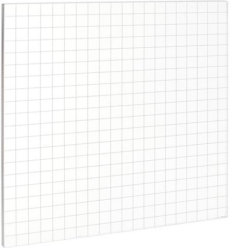 BENECREAT Acryl-Stempelblock, transparentes Stempelwerkzeug-Set mit Gitterlinien, quadratische dekorative Montageblöcke zum Stempeln, Scrapbooking, Basteln, DIY-Herstellung, 200x200x6mm