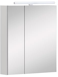 Schildmeyer Spiegelschrank Maxim 155031, mattweiß, 60 x 16 x 74,7 cm