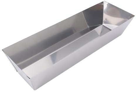 Bandeja de Barro de Acero Inoxidable de 14 Pulgadas, Cubo de Bandeja de Herramientas de Paneles de Yeso para Mezcla de Pintura de Masilla de Mortero de Cemento