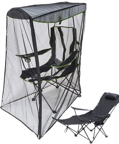 Generico Fly Net - Polyester di alta qualità Net con baldacchino | Schermata di mosca compatta facile da usare | Ombra da sole impermeabile per giardino, sedia da viaggio per patio da cort