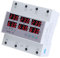 AC390-500V Stromzähler 3 Phasen DIN Schienen Voltmeter Amperemeter Hutschiene, Überspannungs Überstromschutz Automatische Rückstellung Digitalanzeige Spannung Strom Echtzeit(63A)