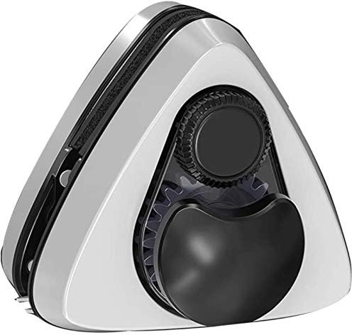 JQKA Gear Tuning Cleaner Glass Wiper Magnetic, Concealed 2.6M Safety Rope, Triangular Design Double Sided Magnetic Window Cleaner