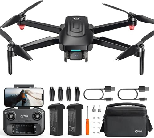 Holy Stone HS175G GPS Drone With 4K EIS Camera For Adults, 249g Foldable RC Quadcopter With Auto Return, Follow Me, 60 Mins Flight Time, Battery Fast Charge, Headless Mode, Upgraded HS175D