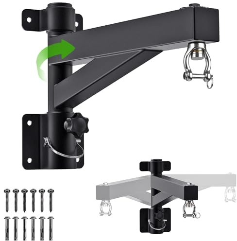 Kipika Support Mural pour Sac Lourd de 61 cm, capacité de 362,9 kg avec Support Rotatif à 360° et Design Pliable, Support de Sac de Frappe pour Boxe, Muay Thai, MMA et entraînement de Gym à Domicile