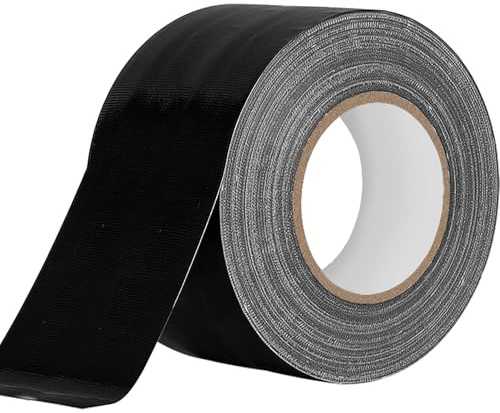 Humyu Pansartejp Vattentålig Svart, Tygtejp 48 mm x 20 m Pansartejp Extra Stark Vattentålig Universell Tygtejp Väderbeständig för inomhus & utomhus Tygförstärkt Reparationstejp