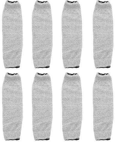 Buhdjfnke 4 Paia di Maniche Resistenti A Tagli e Ustioni, Maniche di Protezione per Le Braccia, Protezioni per Avambraccio, per Pelle Sottile e Lividi, 45 cm
