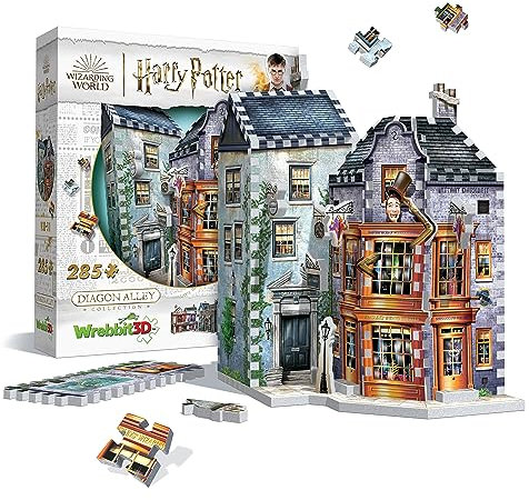 Wrebbit3D, Diagon Alley Collection: Weasley Wizards Wheezes (285pc), 3D Puzzle, Ages 14+