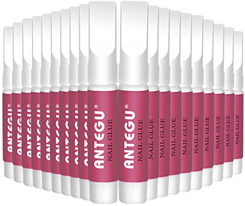 20 Stück nagelkleber, 2g Nagel klebstoff Für Tips, extra stark Nagelkleber Für Kunstnägel, Professionelle Nagelverlängerung für die künstliche Nageldesign