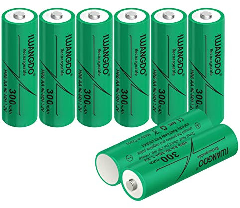 Wiederaufladbare AA-Batterien, 300 mAh, HR6，8 Stück
