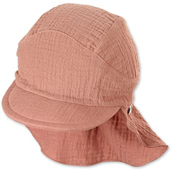Sterntaler Unisex Kinder Schirmmütze Nackenschutz Uni Kindermütze, Braun, 51 EU