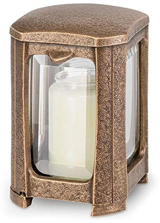 legendURN Grave lantern bronze in several colours | Cremation Urn for Ashes